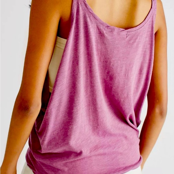 FREE PEOPLE - WE THE FREE - ALKANET PURPLE PEARL TANK TOP - Picture 10 of 10